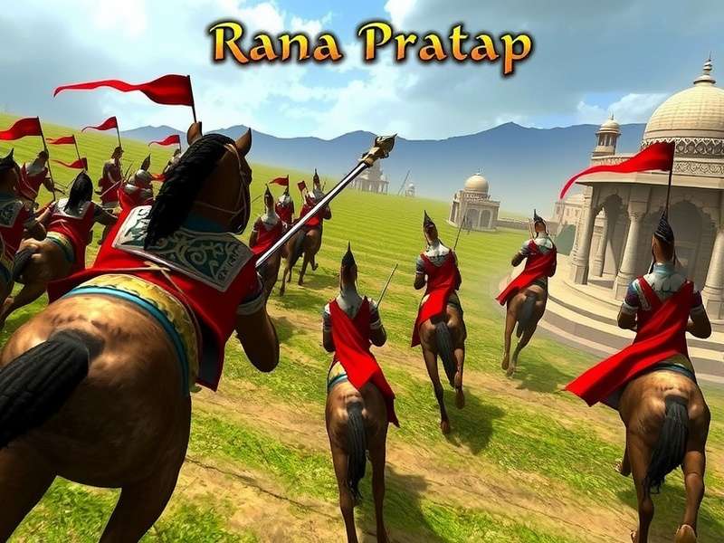 Historical battle scene from Rana Pratap Epic Adventure